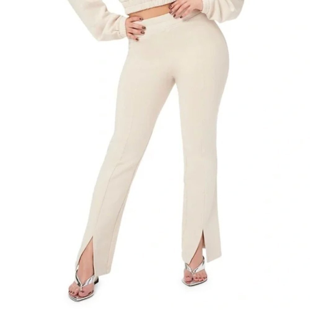 Good American Split Flare sweat Pants